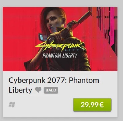 30 €, nuevas ilustraciones, pero sin fecha de lanzamiento: la tienda GOG revela la página del complemento Phantom Liberty para Cyberpunk 2077-3