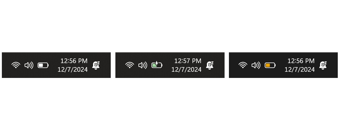 Nuevo icono de batería en Windows 11