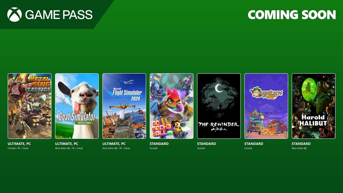 Cabras, aviones y más: Microsoft ha desvelado la lista de novedades de Xbox Game Pass para la primera quincena de noviembre Cabras, aviones y más: Microsoft ha desvelado la lista de novedades de Xbox Game Pass para la primera quincena de noviembre