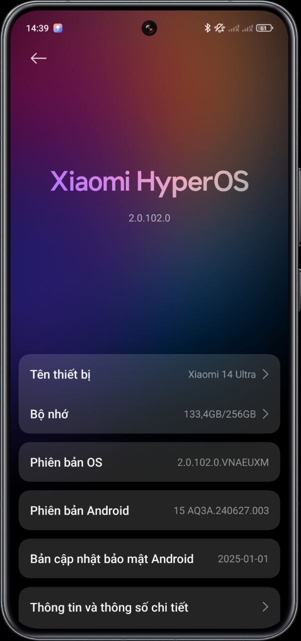 Actualización de HyperOS 2.1. Ilustración: Xiaomi Actualización de HyperOS 2.1 en Xiaomi 14 Ultra