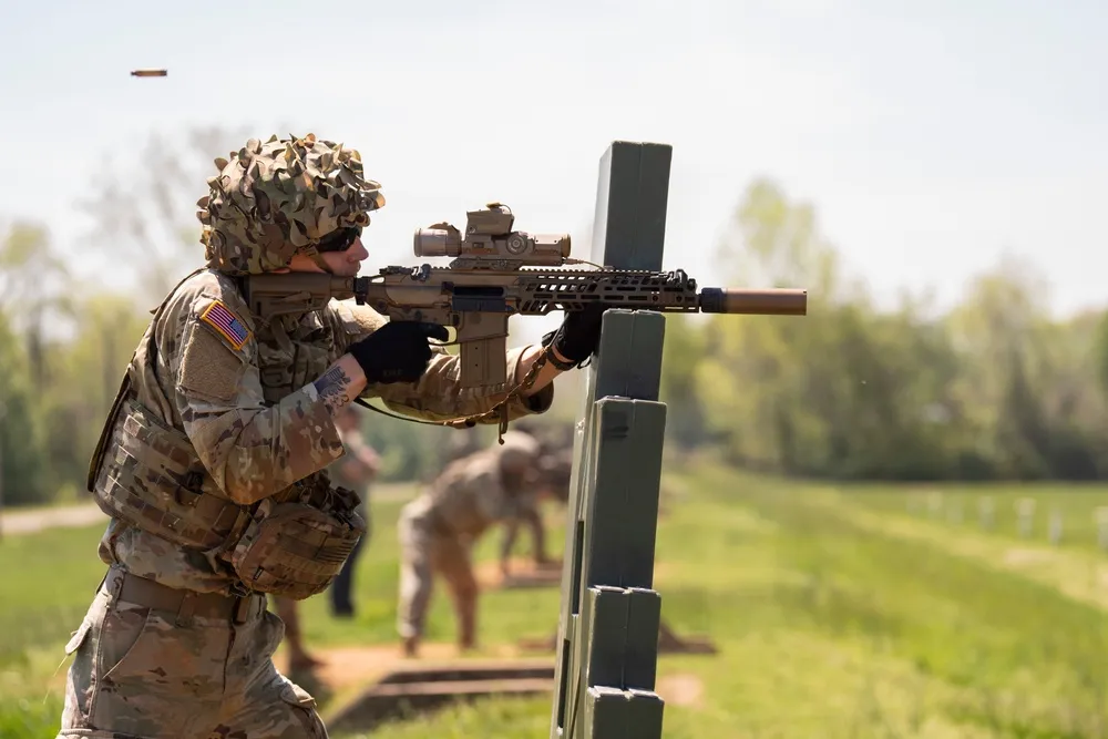 Soldado americano con XM7