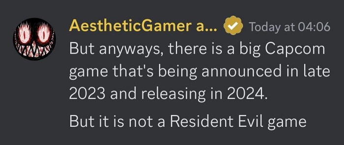 Información privilegiada: Capcom no lanzará ningún nuevo juego de Resident Evil en 2024. El próximo juego de la compañía podría ser una secuela de Monster Hunter-2 Información privilegiada: Capcom no lanzará ningún nuevo juego de Resident Evil en 2024. El próximo juego de la compañía podría ser una secuela de Monster Hunter-2