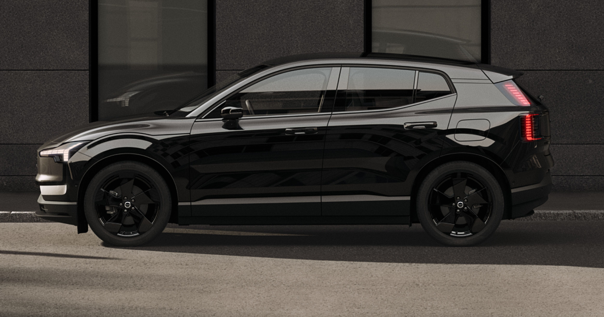 Interior Indigo del Volvo EX30 Black Edition