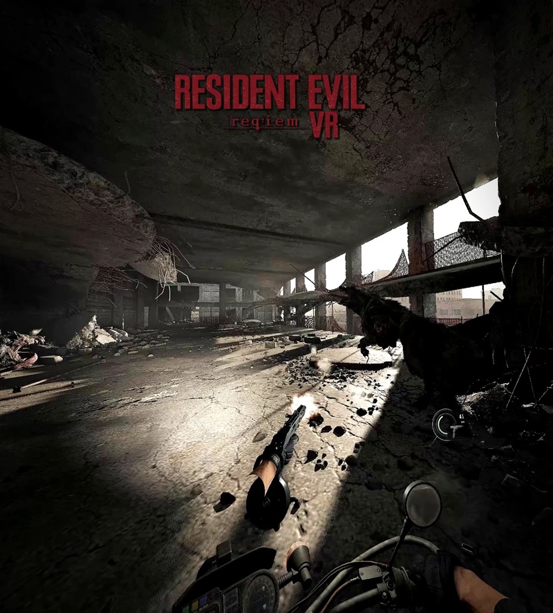 Captura de pantalla del mod VR Resident Evil Requiem
