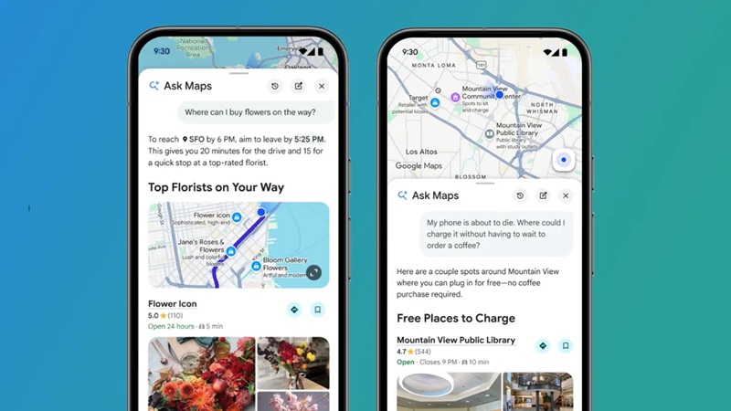 Ask Maps en Google Maps