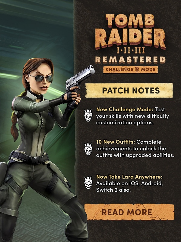 Los nuevos trajes de Lara Croft de la actualización