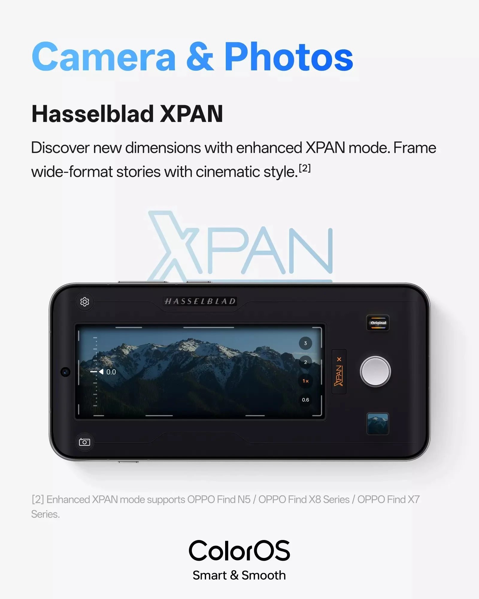 Formato ancho XPAN con marcas de agua