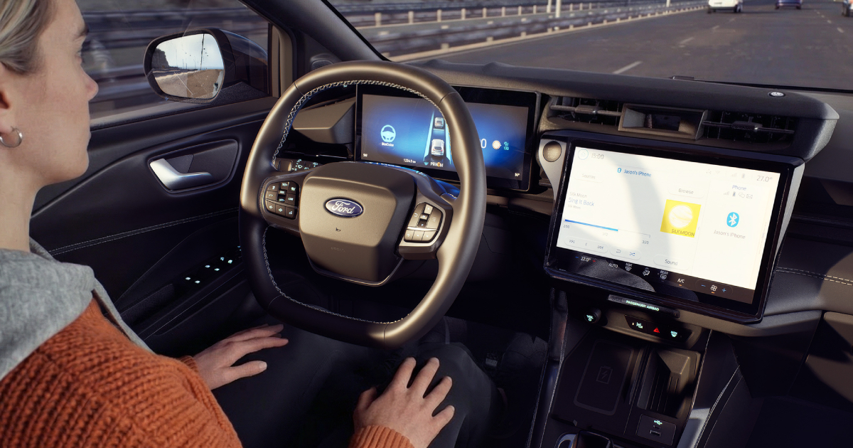 Demostración del Ford Puma Gen‑E con el sistema Ford BlueCruise