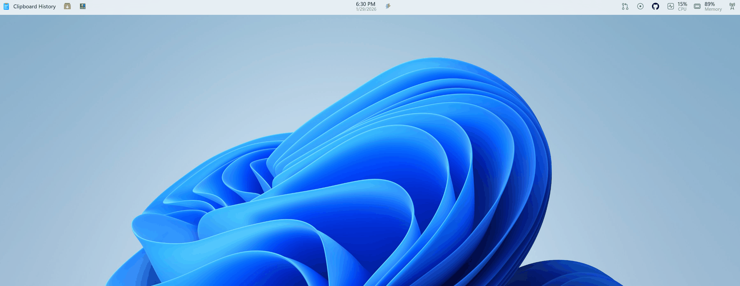 Concepto de interfaz de la nueva barra superior