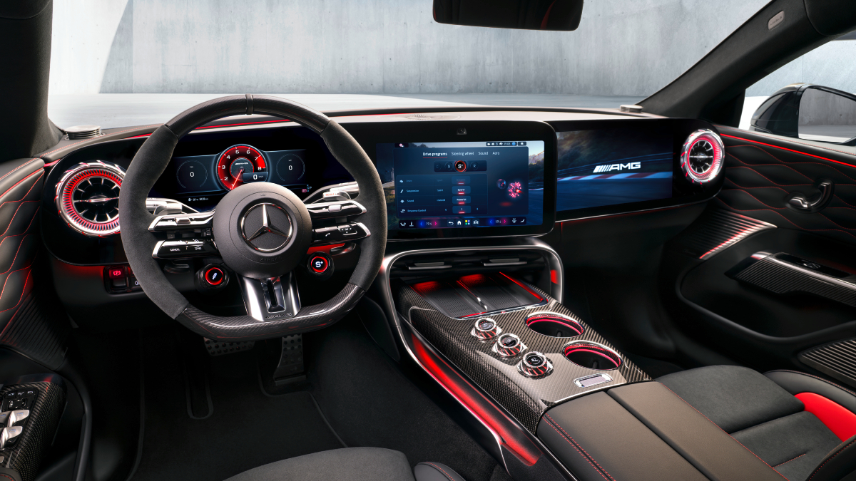 Detalles del interior del Mercedes-AMG GT Coupé de 4 Puertas