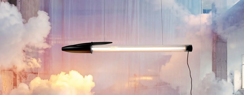 Lámpara Bic desde diferentes ángulos