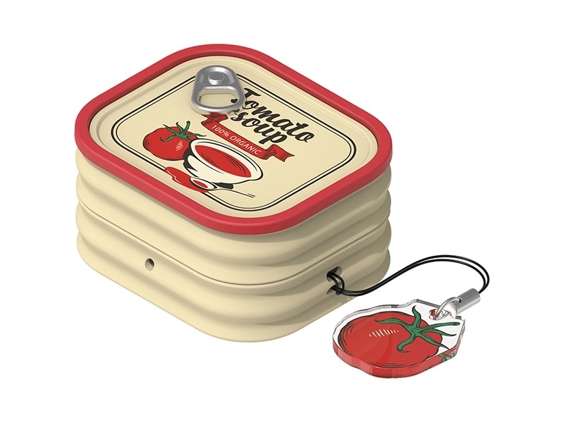 Funda de lata de comida para Galaxy Buds 4 en estilo sardina