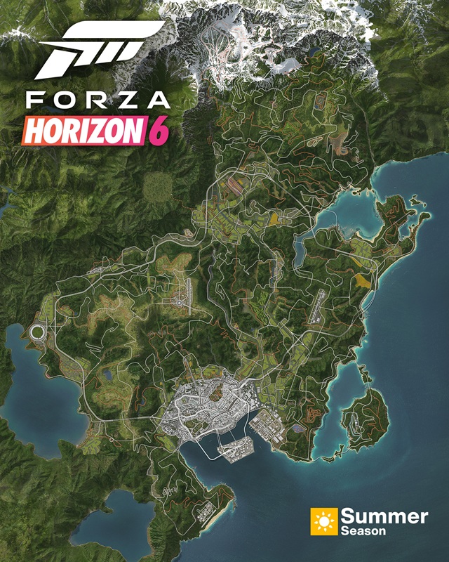 Mapa de Forza Horizon 6