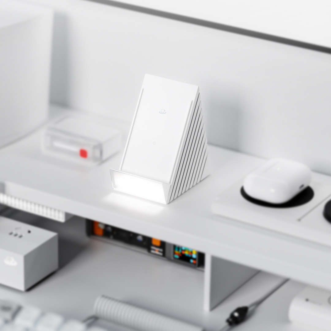 Cargador inalámbrico Meizu Pandaer desde diferentes ángulos