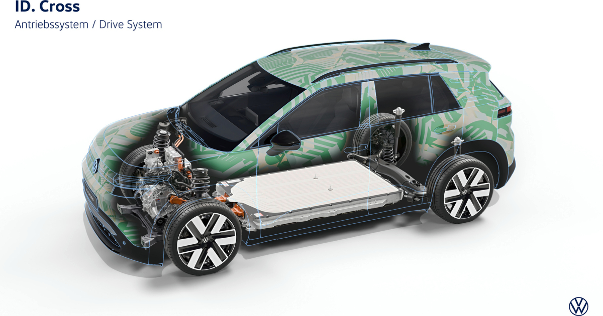 Vista interior del Volkswagen ID. Cross