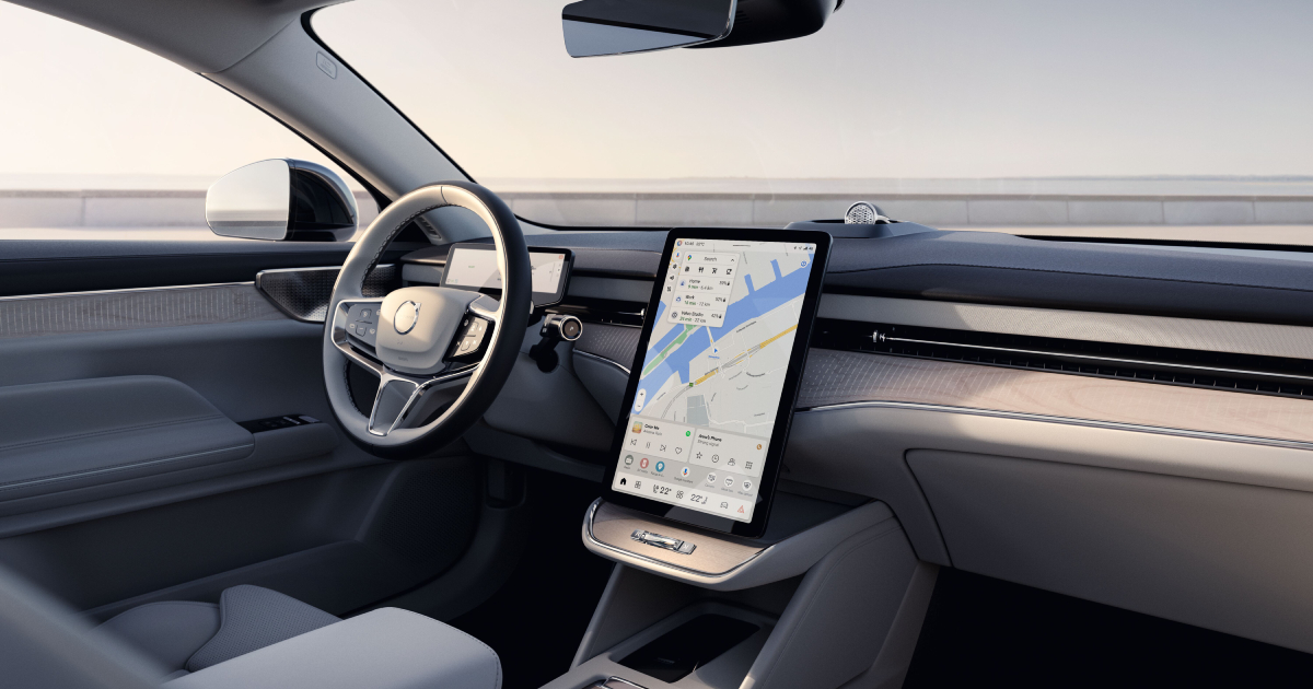 Panel de control del Volvo ES90
