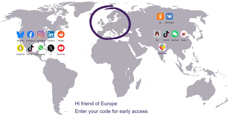 Logotipo de W Social