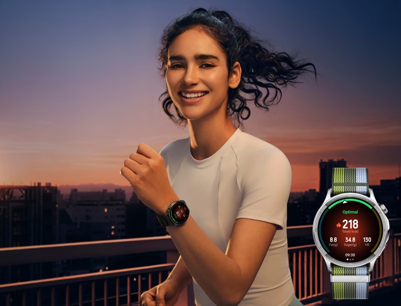 Oppo Watch S en verde vibrante