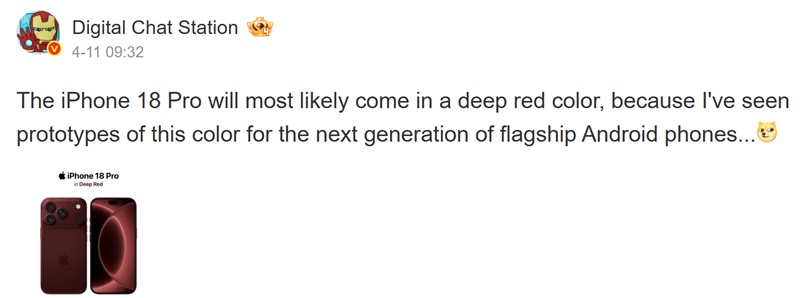 Concepto de iPhone 18 Pro Carmesí