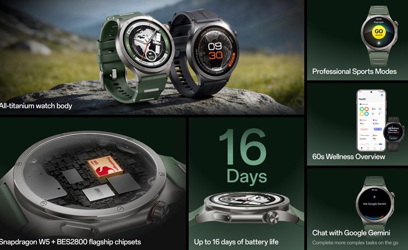 Una carga completa del OnePlus Watch 4 tarda unos 75 minutos