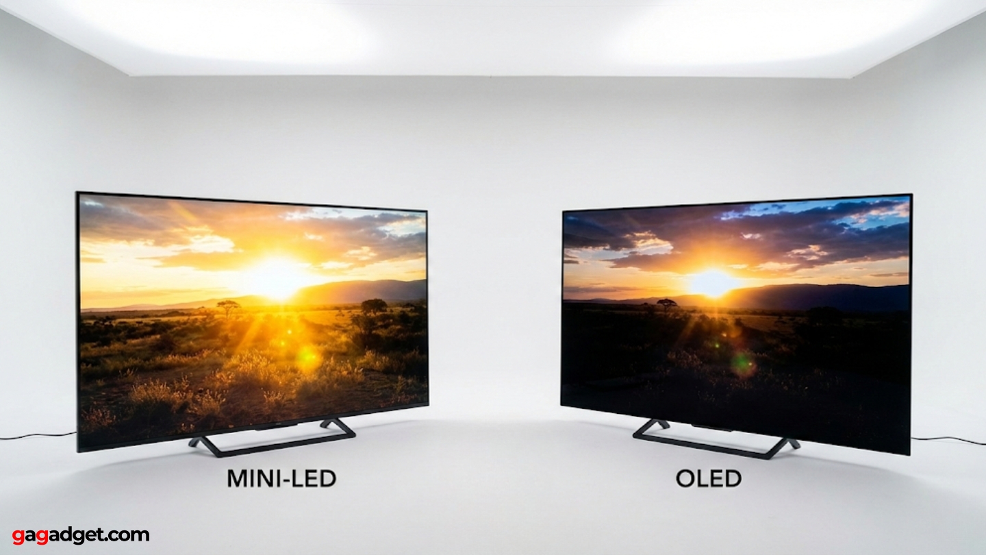 Mini-LED vs OLED TV comparación tecnología diferencias calidad de visualización
