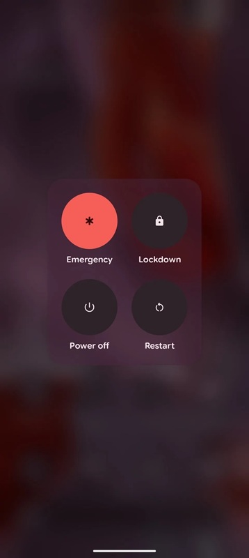 Captura de pantalla de la interfaz desenfocada Android 17 - 4