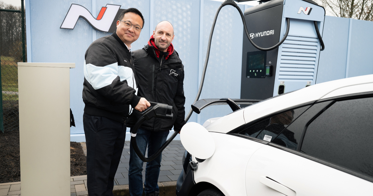 Estación de carga de Hyundai en Nürburgring