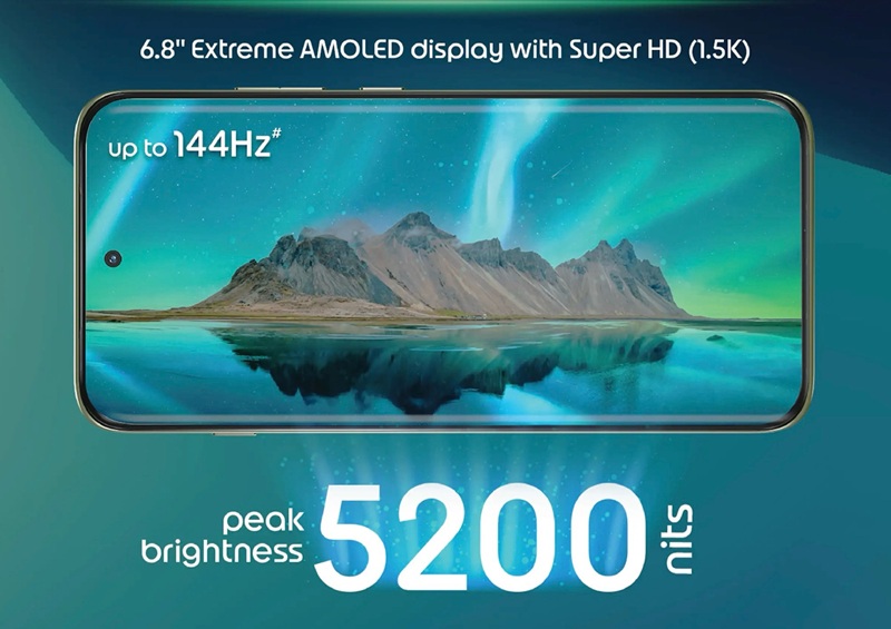 Pantalla del smartphone Motorola Edge 70 Pro