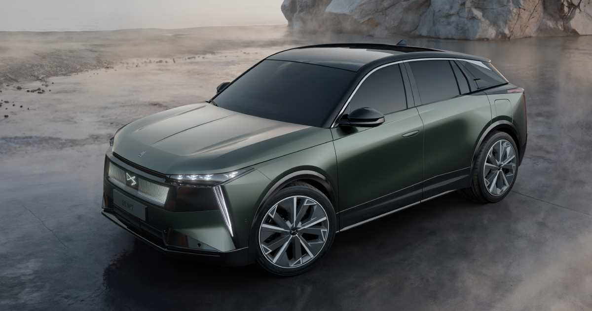 Vista lateral del DS N°7 en verde