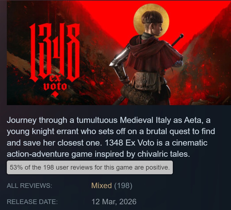Jugabilidad de 1348 Ex Voto