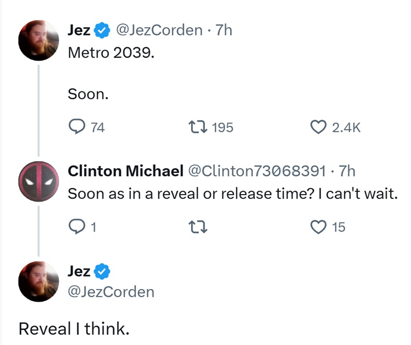 Próximo anuncio de la nueva parte de la serie de shooters Metro