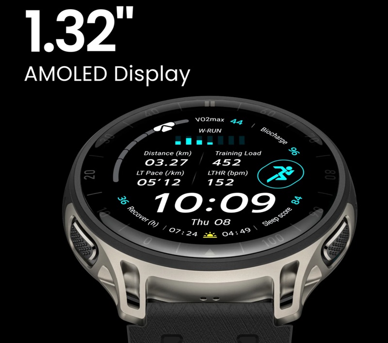 Pantalla AMOLED del Amazfit Cheetah 2 Pro