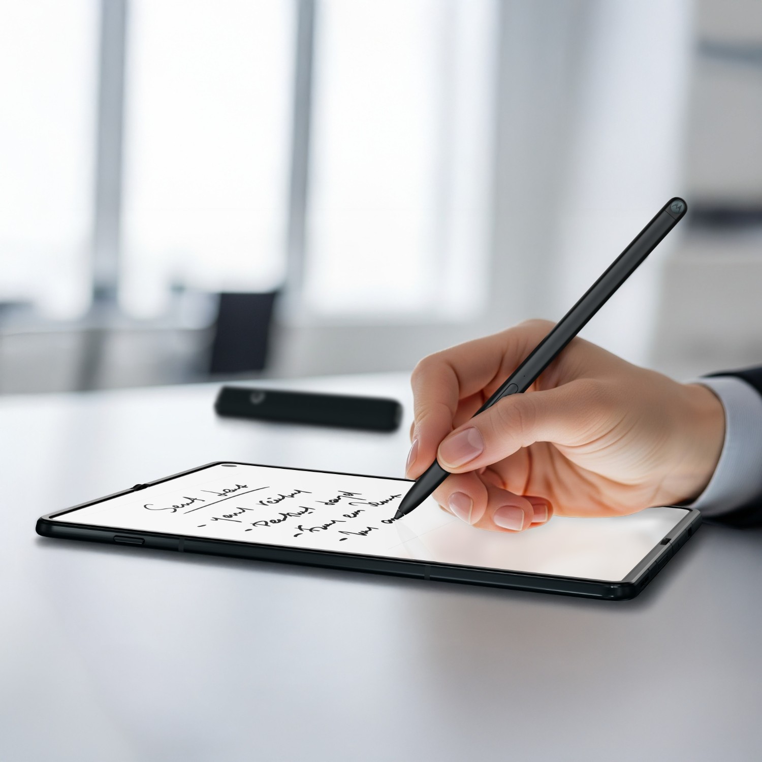 Razr Fold emparejado con Moto Pen Ultra