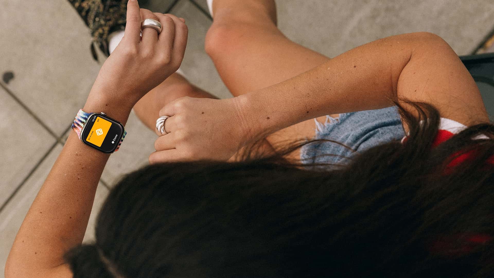 Interfaz de la Aplicación Rivian Apple Watch