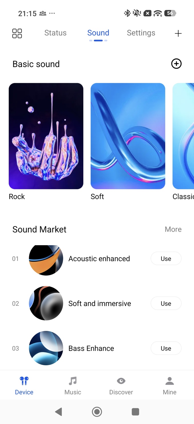 Haylou Sound app - captura de pantalla 3