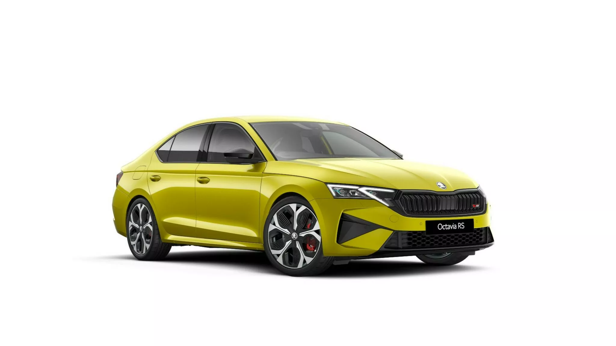 Vista Frontal del Color Dragon Skin del Škoda Octavia