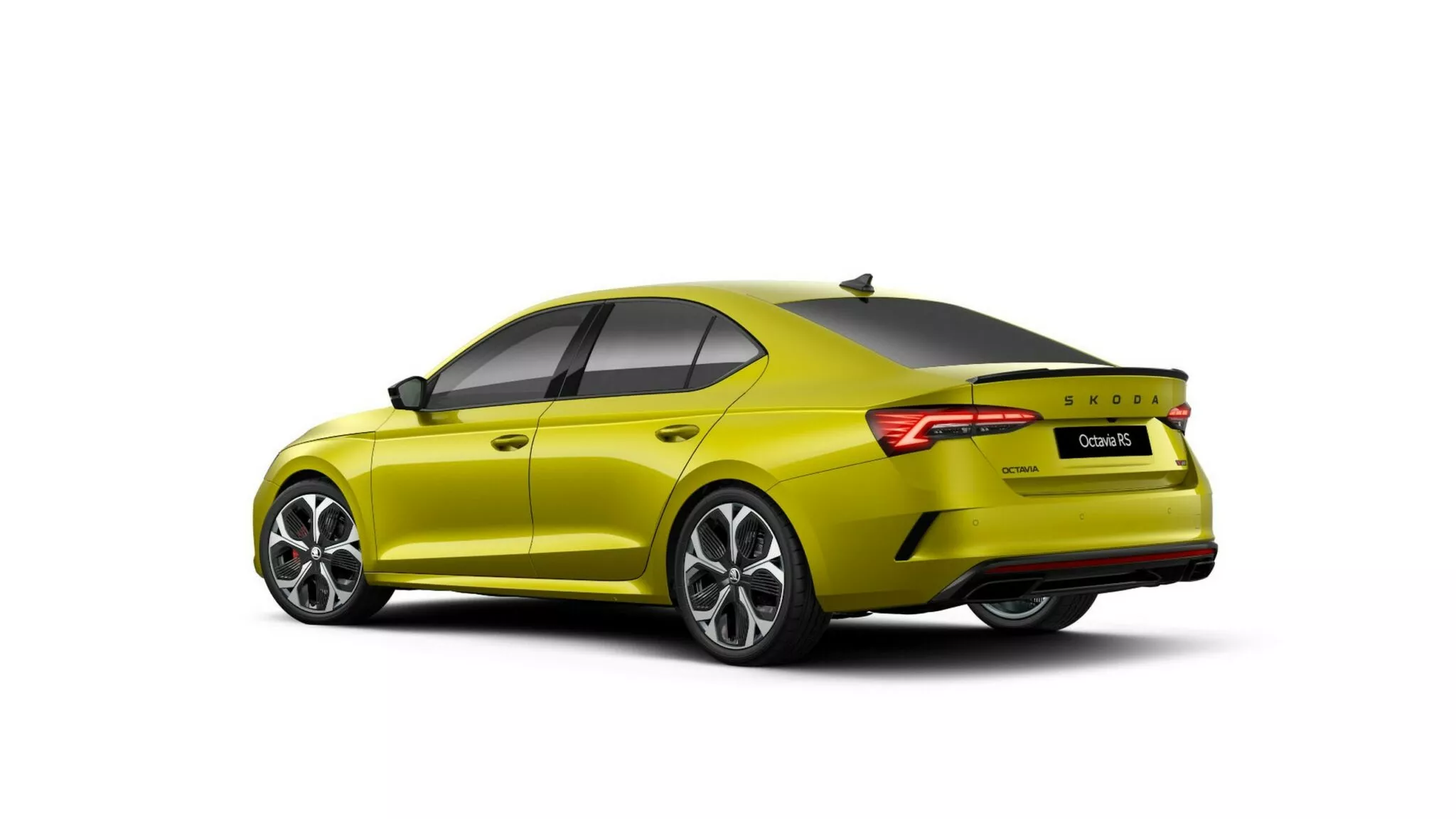 Vista Trasera del Color Dragon Skin del Škoda Octavia