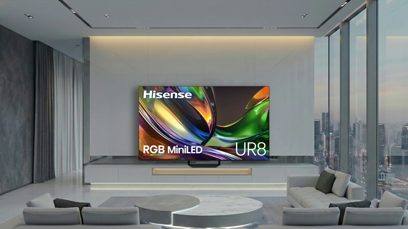 TV Hisense UR8 - Tecnología RGB MiniLED