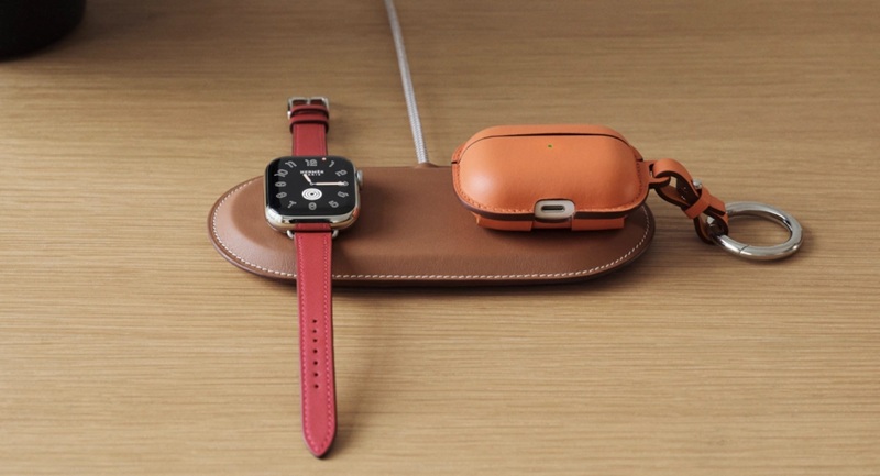 Accesorio Paddock Duo en bolso de cuero Hermès