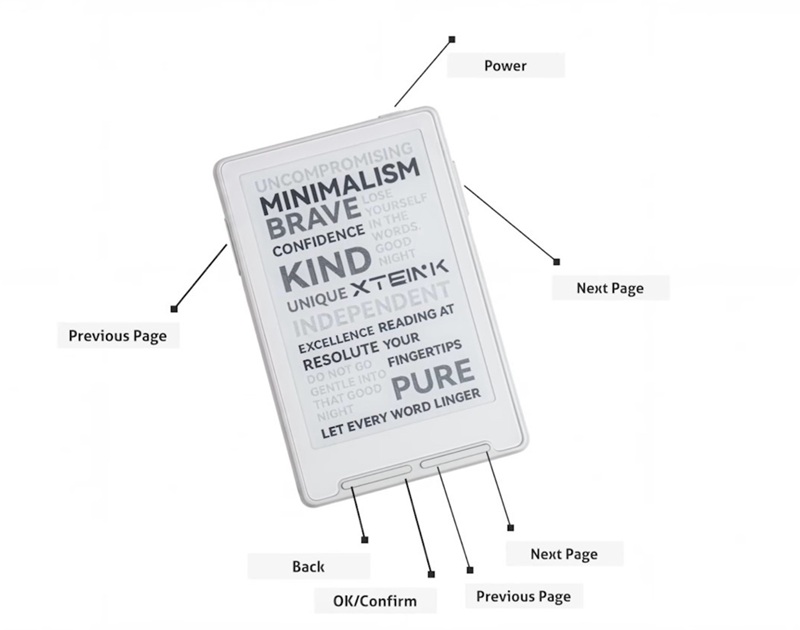 Imagen de Xteink X3 adherido a un smartphone